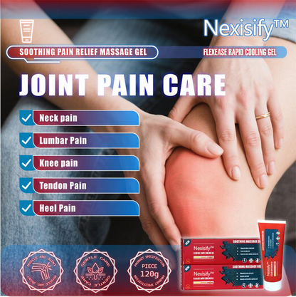 Nexisify™ Joint Relief Gel: Rapid Muscle & Joint Recovery, Suitable for Knee, Lumbar, Neck, Hand and Foot Repair