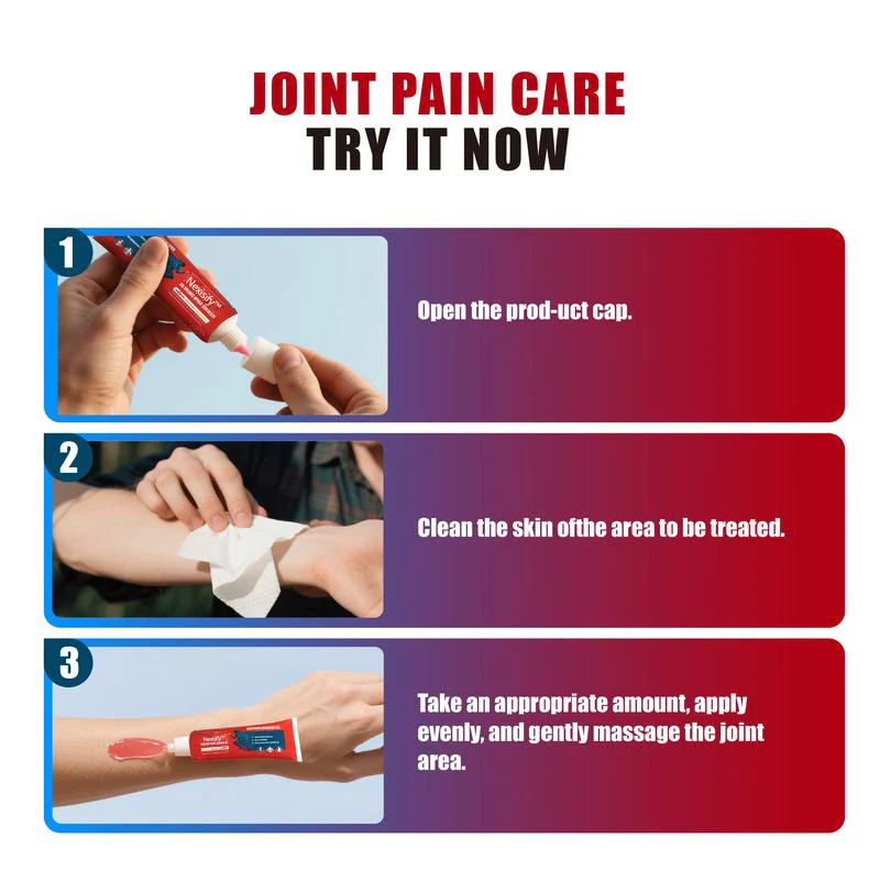 Nexisify™ Joint Relief Gel: Rapid Muscle & Joint Recovery, Suitable for Knee, Lumbar, Neck, Hand and Foot Repair
