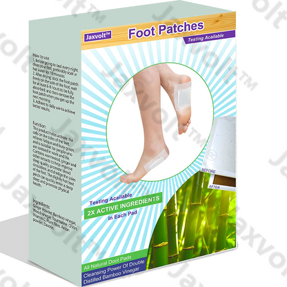 Jaxvolt® Natural Herbal Tourmaline Far Infrared Magnetic Therapy Foot Patches