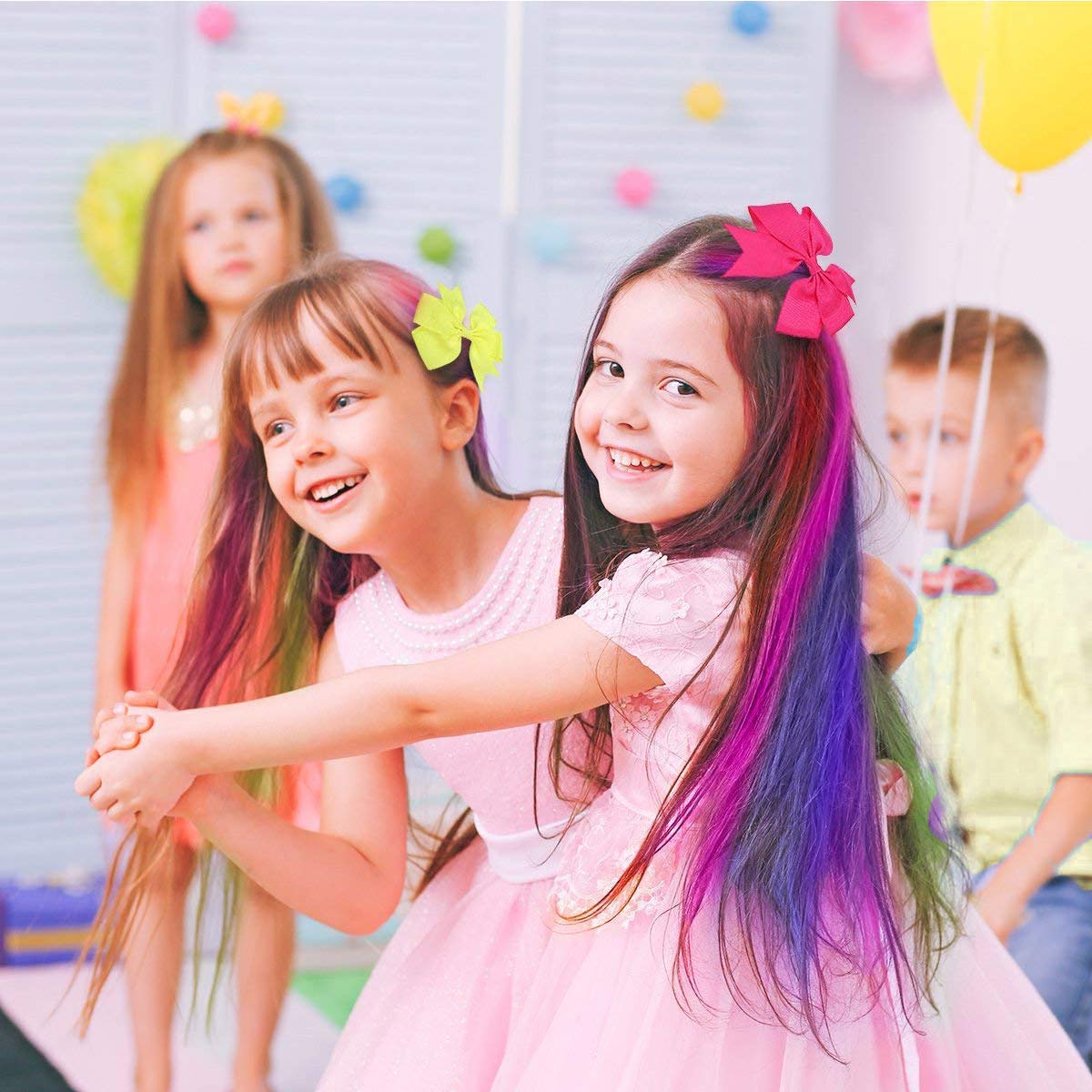 Miniyou™ 10 Color New Hair Chalk Comb Temporary Bright Hair Color Dye for Kids,Washable Hair Chalk Girls New Year Birthday Cosplay DIY