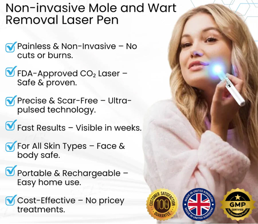 🔥【OFFICIAL STORE】LOVILDS®  Non-Invasive Mole and Wart Removal Laser Pen